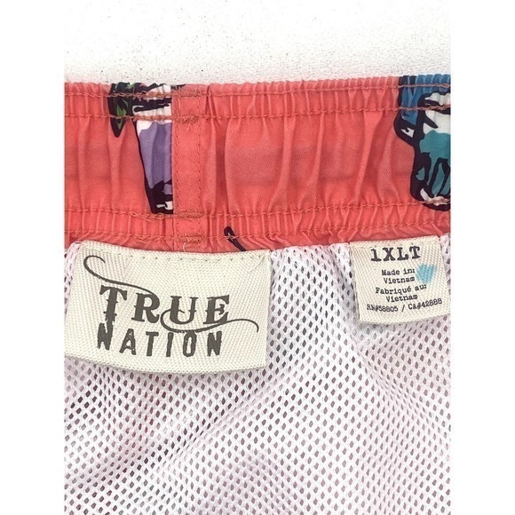 True Nation Cocktail Graphics Size XLT Polyester Men’s Shorts Swim Trunks Lined - Picture 4 of 7